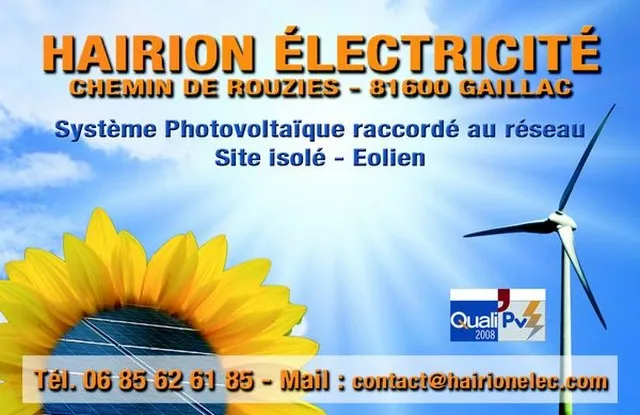 Logo de HAIRION ELECTRICITÉ 