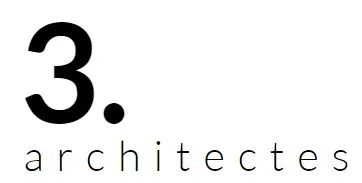 Logo de Trois. architectes