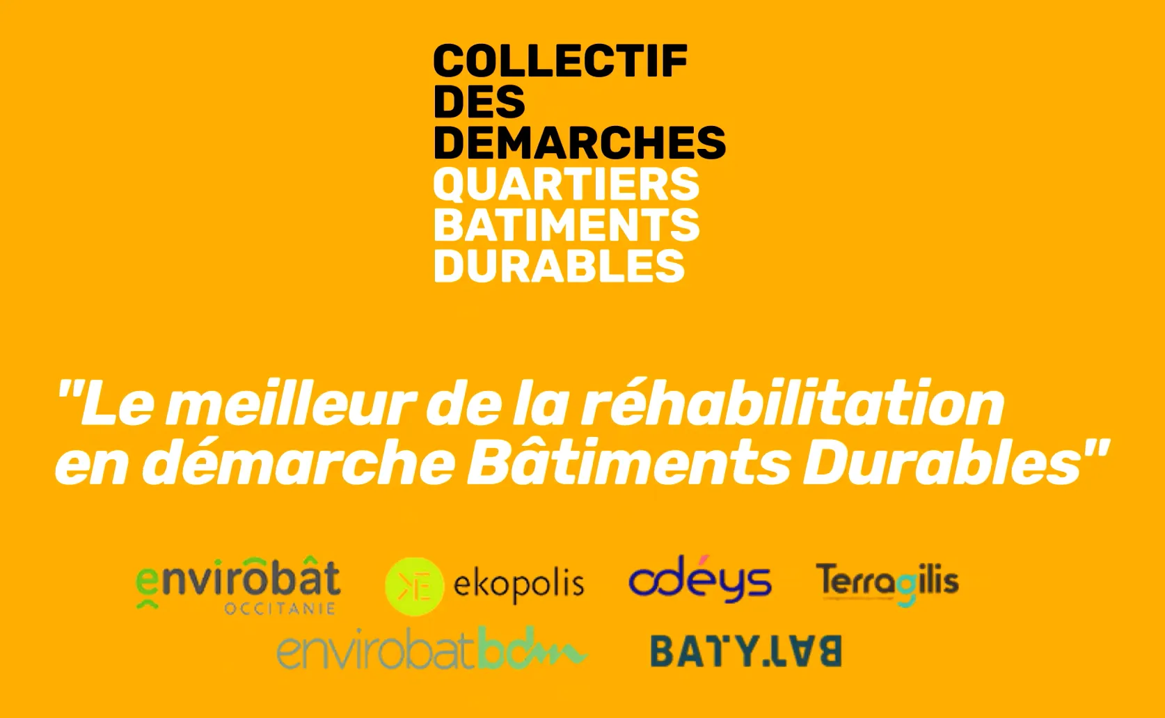Replay : Webinaire #1 |  "Le meilleur des démarches bâtiments durables" | Collectif Démarches Quartiers Bâtiments Durables