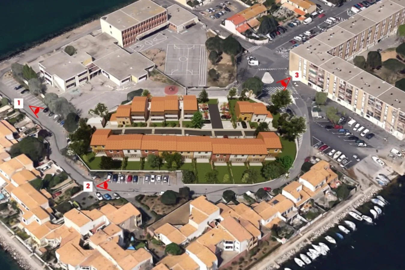 Ensemble immobilier Île de Thau - Rive d'Azur | Sète (34) - Logo