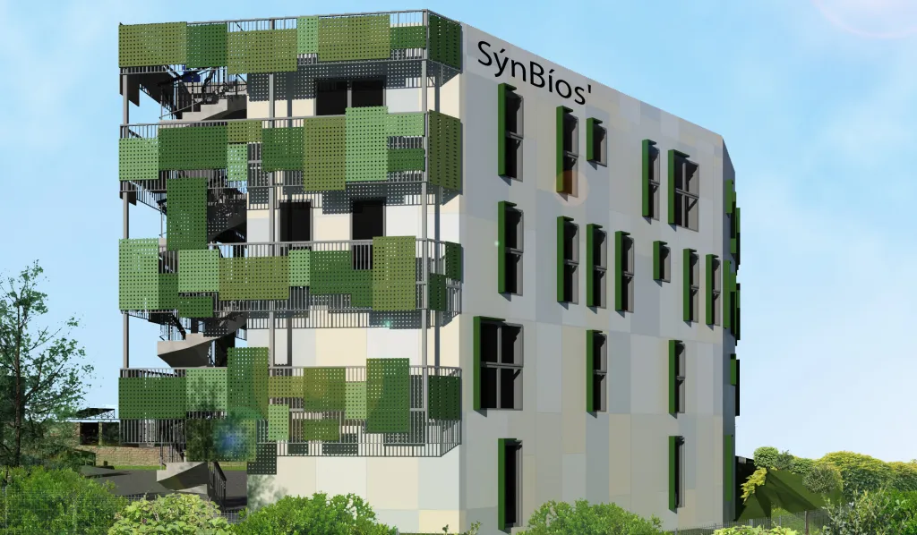 Perpsective de la façade Est