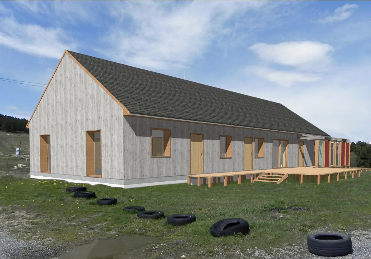 Base de vie du véliport | La Llagonne (66) - Logo