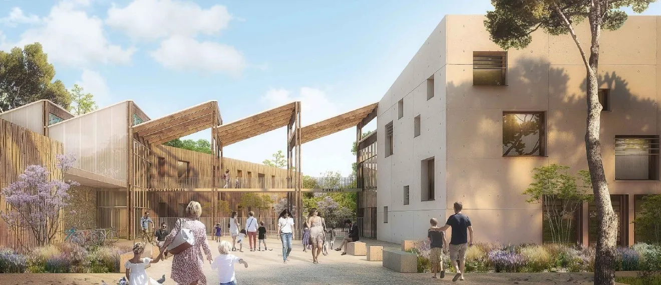 Groupe scolaire Maurice Béjart et tiers lieu | Juvignac (34)   - Logo