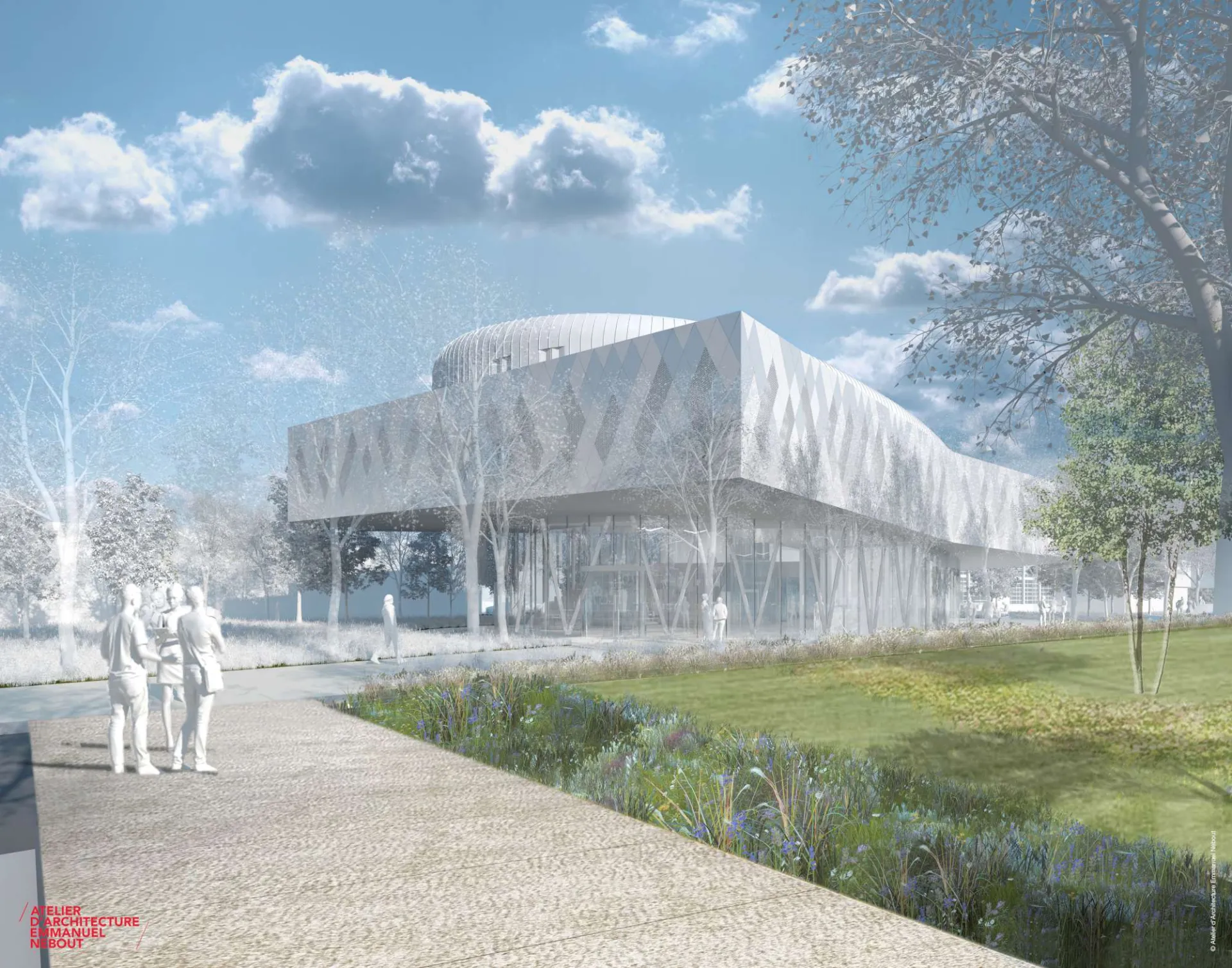 École des Mines d'Alès - Bâtiment M et Hub | Alès (30) - Logo