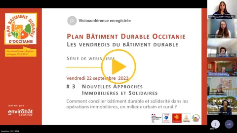 Replay : Nouvelles approches immobilières & solidaires | Les Vendredis du Bâtiment Durable