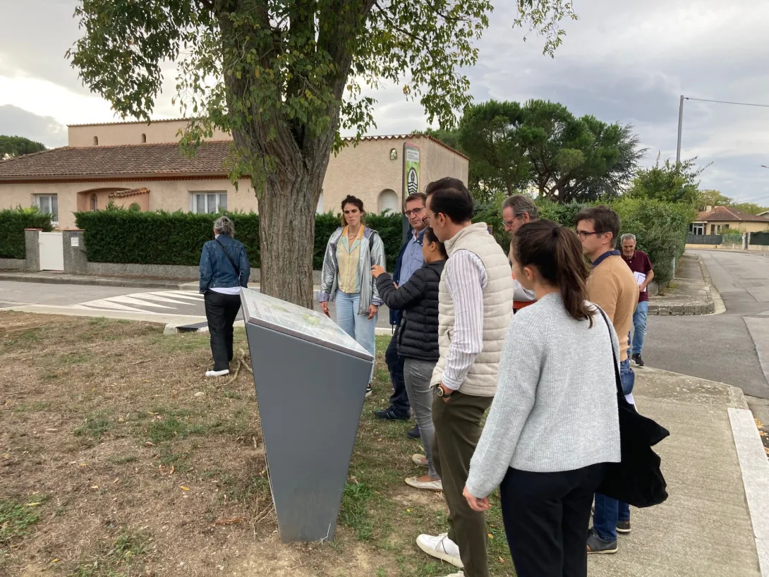 Panneau pédagogique des aménagements