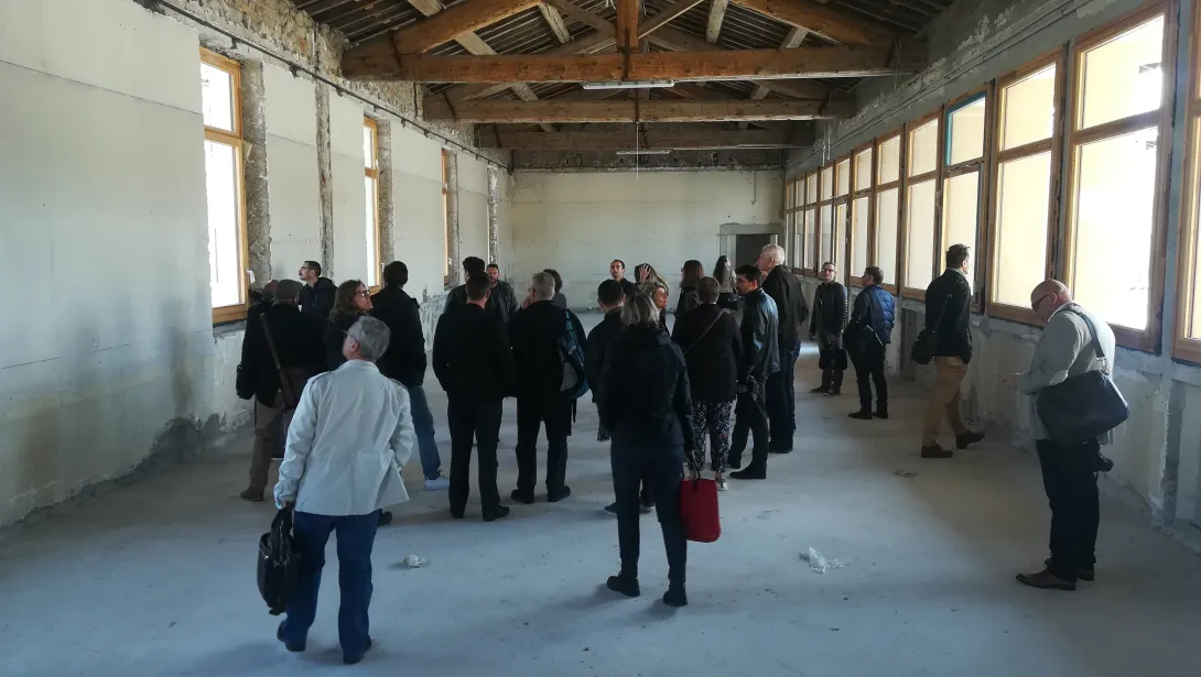 Visite de la médiathèque Confluence de Lodève (34)