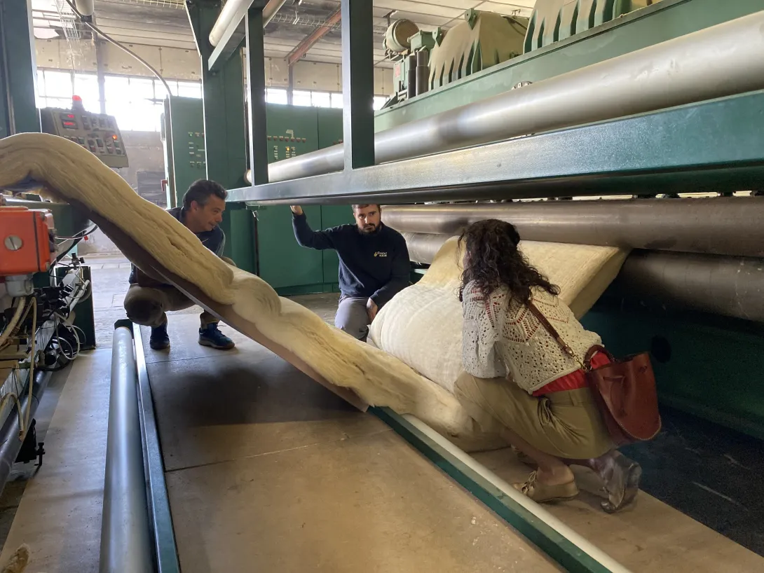 Explications relatives à la méthode de cardage / nappage / aiguilletage utilisée par la Filature Colbert