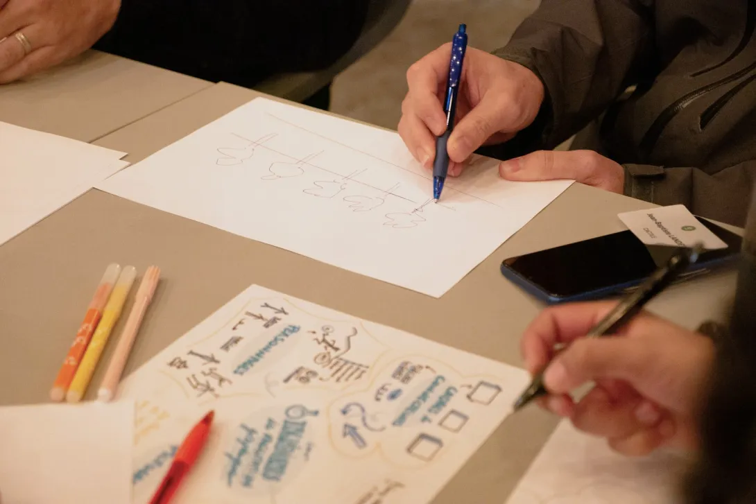 Les adhérent·es dessinent la ville de demain