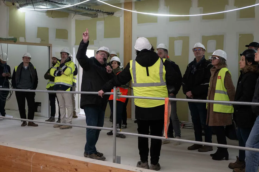 Visite du premier étage, où seront les salles généralistes