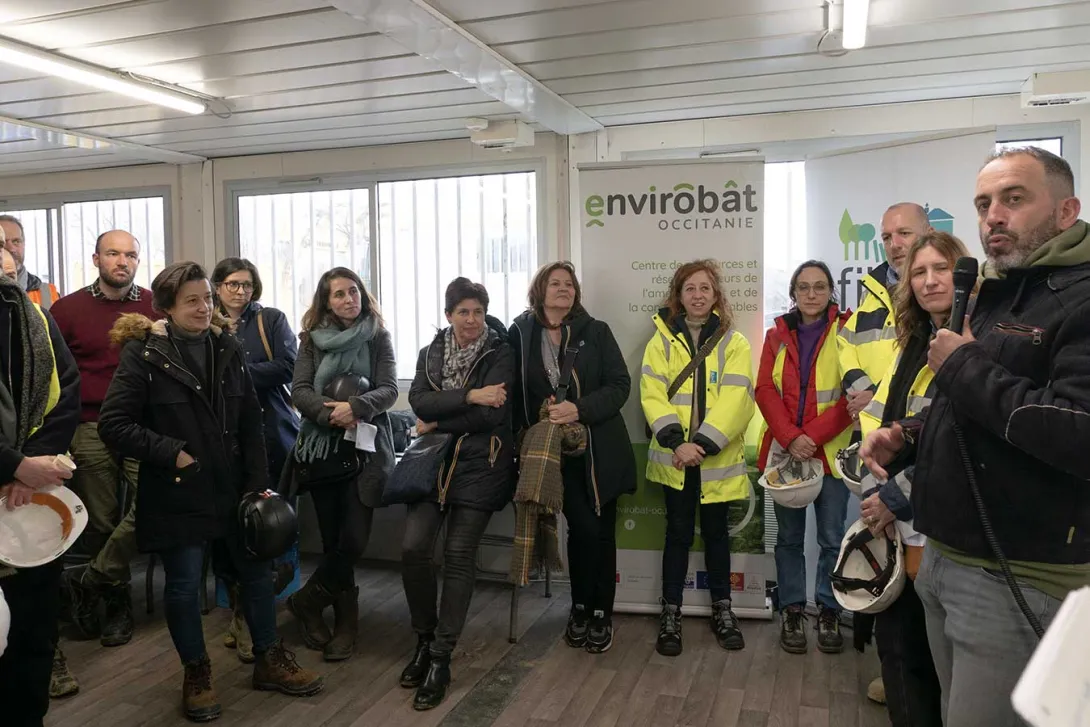 Didier Marfaing, d'Av.co.bois, intervient sur les bois utilisés