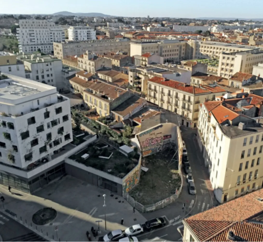 Vue aérienne vers Rondelet - existant